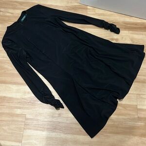 Vintage Lauren by Ralph Lauren Dress, Black Long Sleeves, Size 12, Green Label